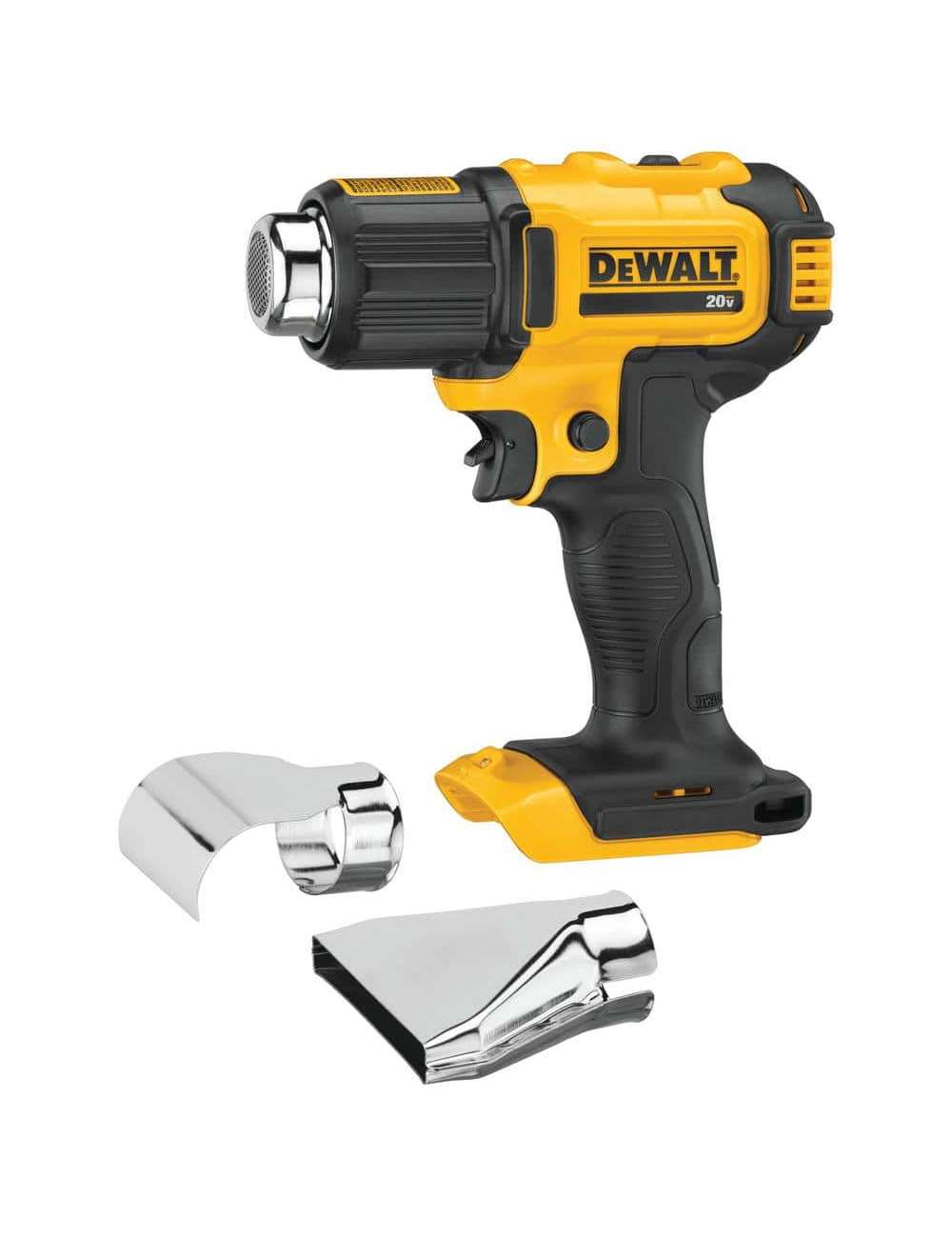 20V MAX Cordless Compact Heat Gun with Flat and Hook Nozzle Attachments