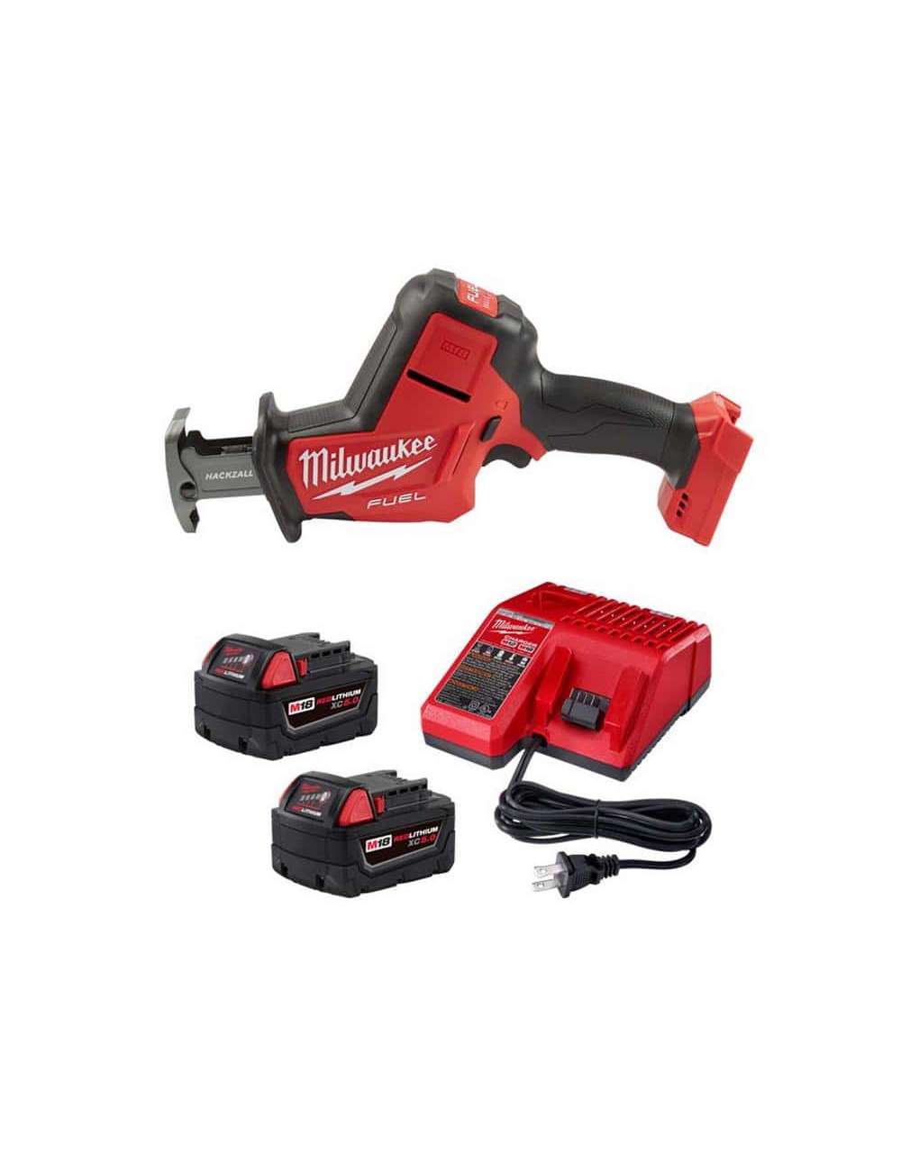 M18 FUEL 18V Lithium-Ion Brushless Cordless HACKZALL Reciprocating Saw w/(2) 5.0 Ah Batteries & Charger