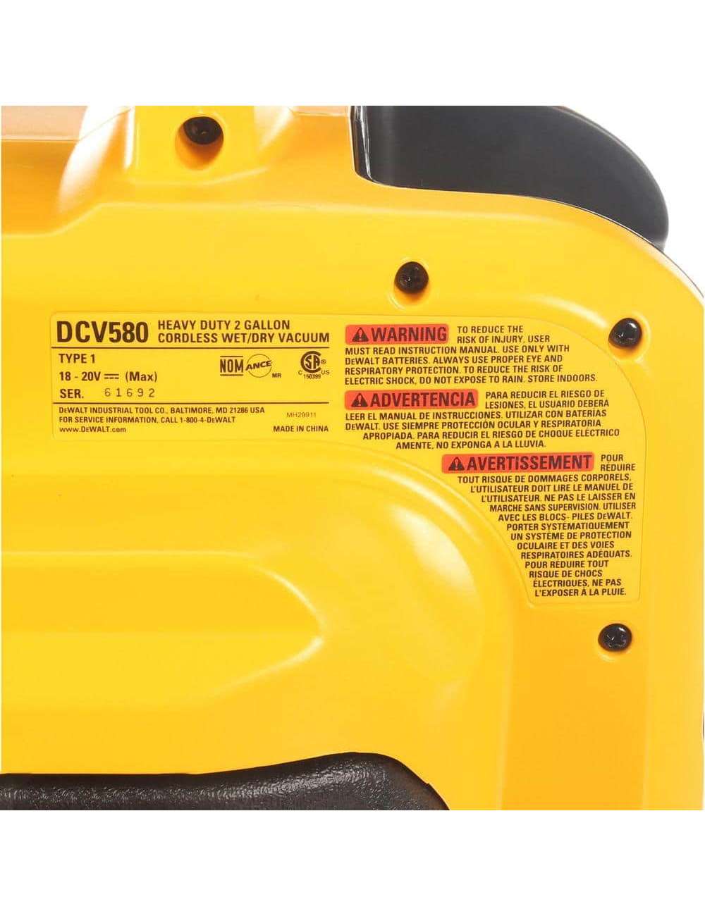 2 Gal. MAX Cordless Wet/Dry Vacuum (Tool Only)