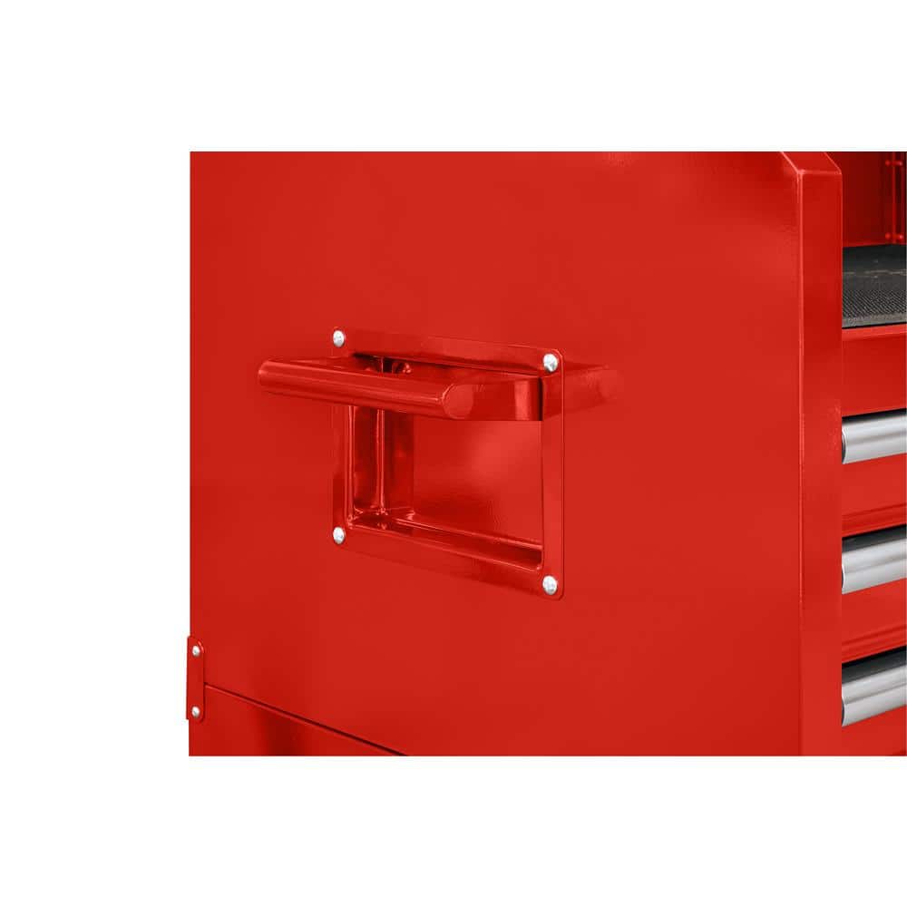 41 in. W x 24 5 in. D Standard Duty 16 Drawer Combination Rolling Tool Chest and Top Tool Cabinet Set in. Gloss Red