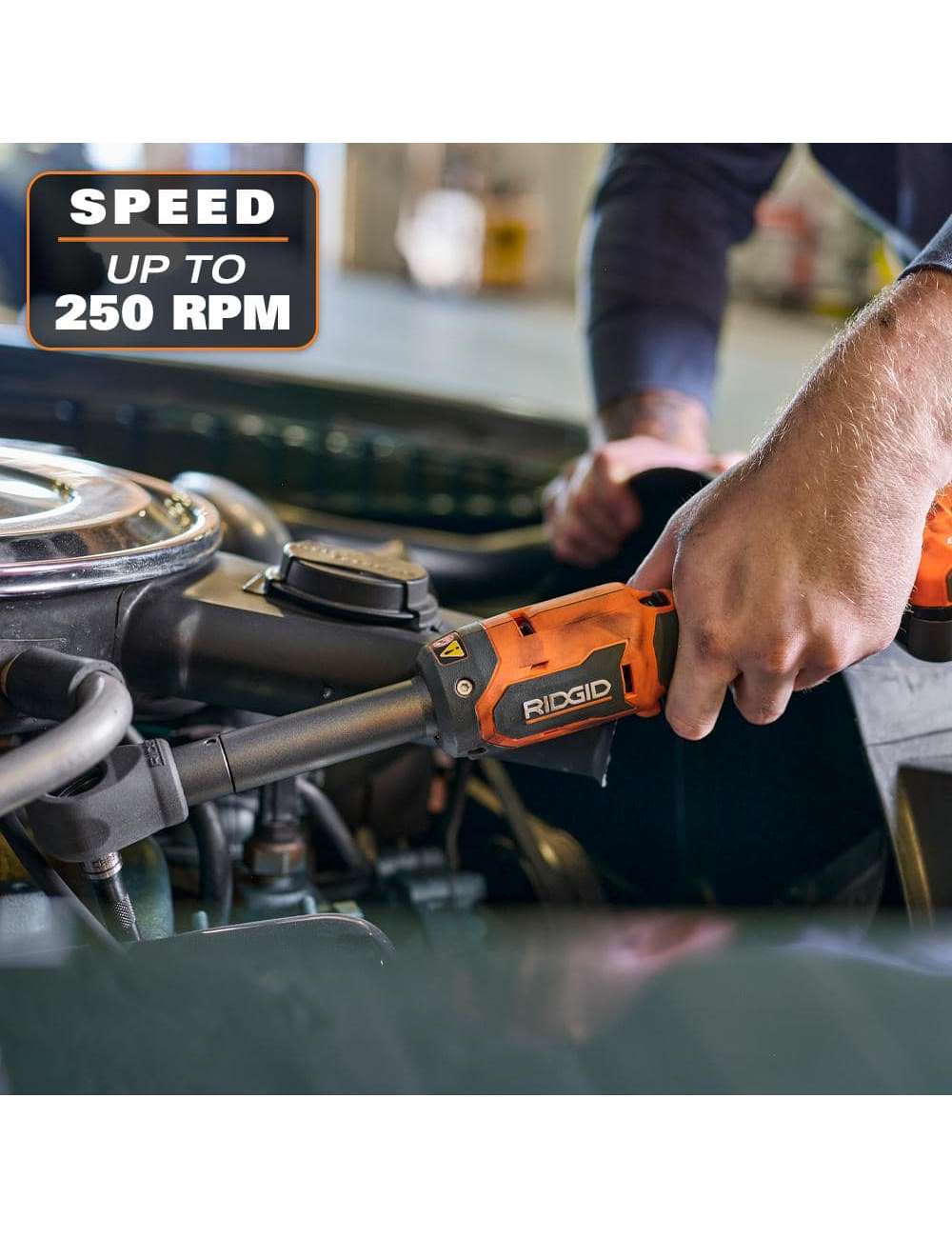 18V Brushless Cordless 3/8 in. Extended Reach Ratchet (Tool Only)