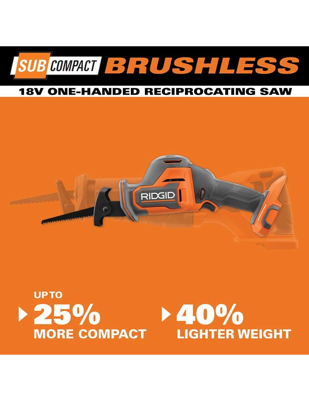 18V SubCompact Brushless Cordless One-Handed Reciprocating Saw (Tool Only)