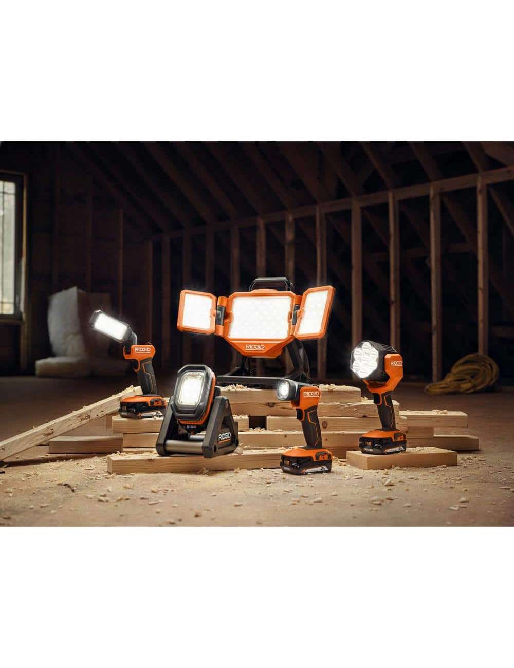 18V Hybrid Panel Light Kit with 4.0Ah Battery and Charger