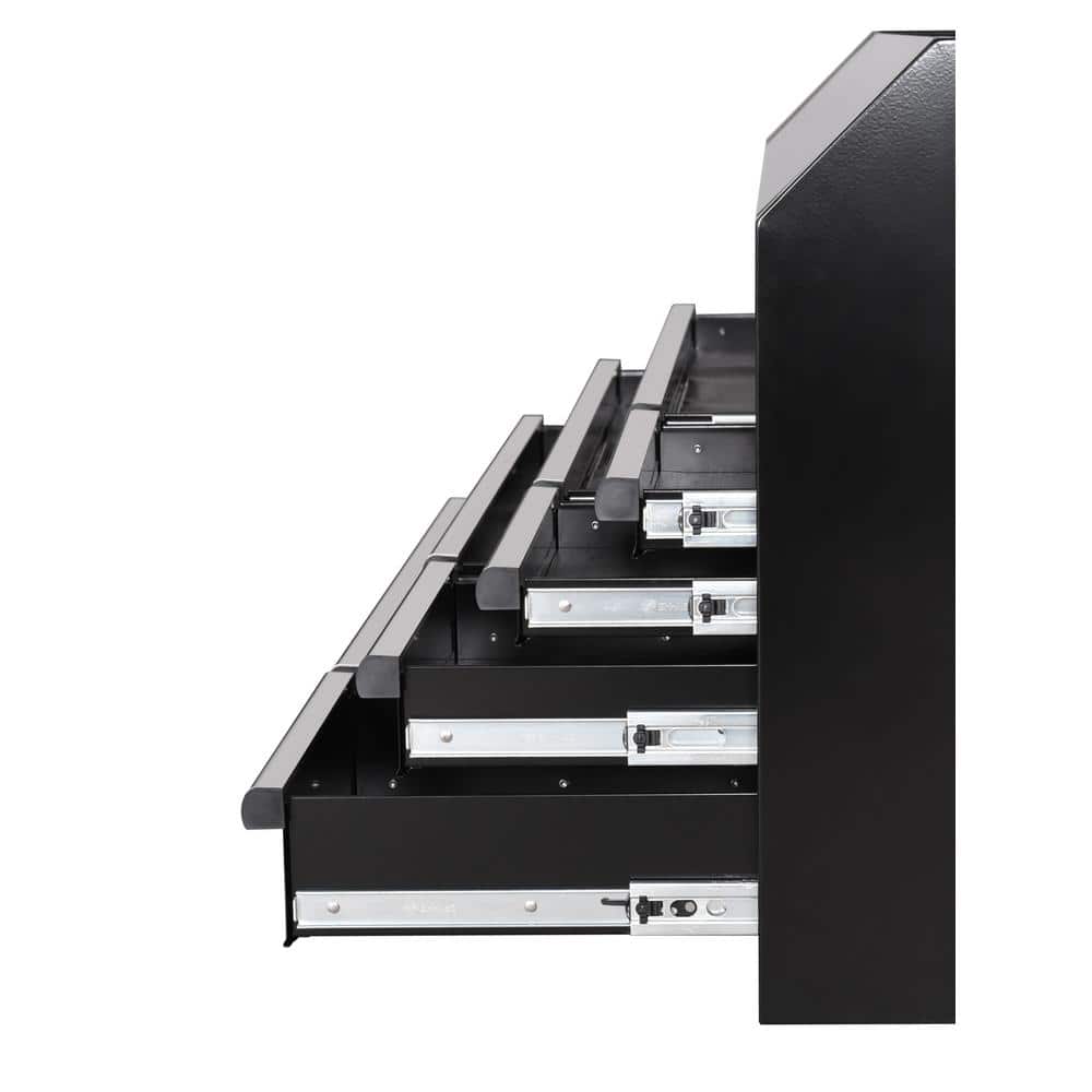 Modular 52 in. 8 Drawer Black Top Tool Chest
