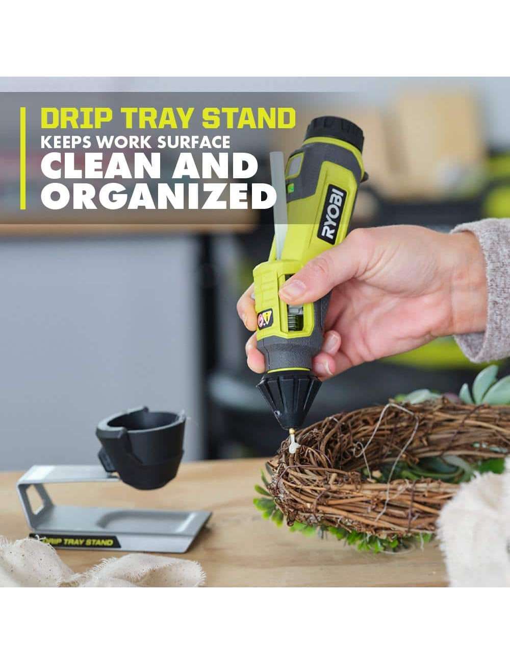 USB Lithium Project Kit with Rotary Tool, Inspection Light, Screwdriver, Glue Pen, (2) 2 Ah Batteries, & Charging Cable