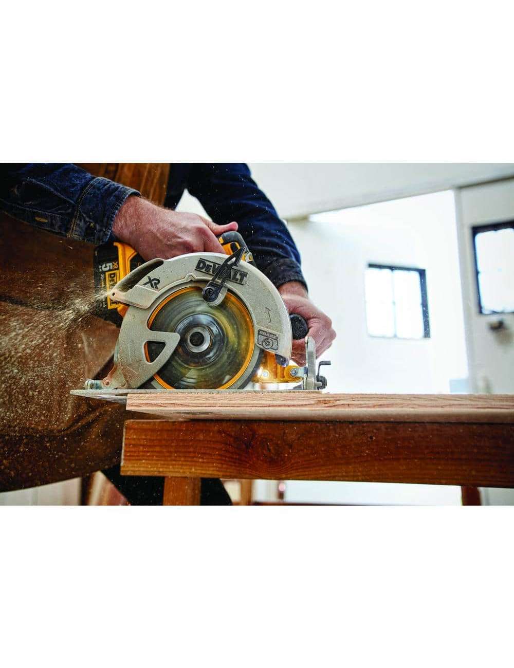 20-Volt MAX XR Lithium-Ion 21° Cordless Framing Nailer Kit and Brushless 7-1/4 in. Circular Saw (Tool Only)