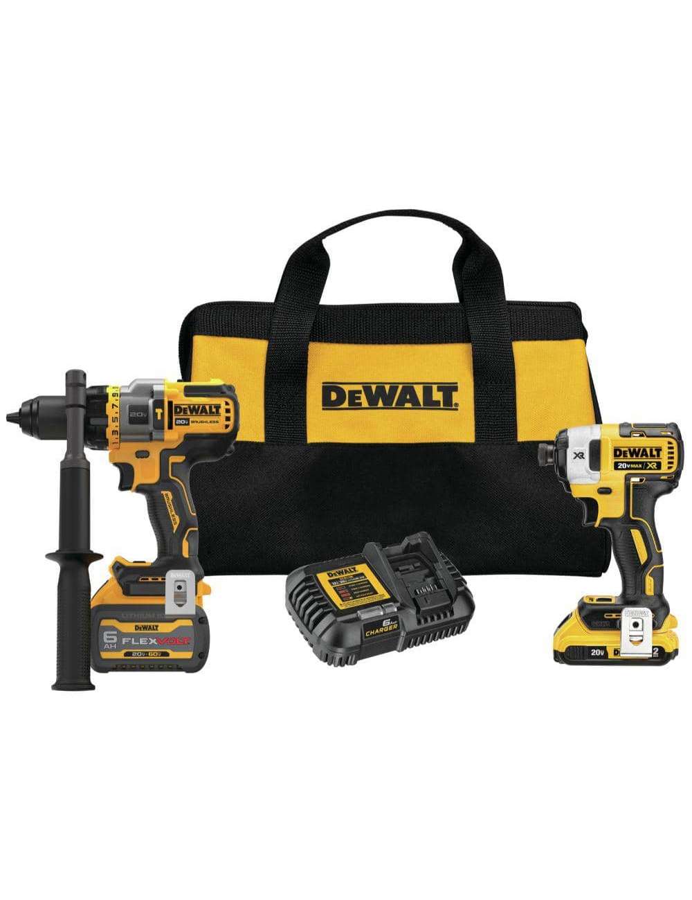 20V MAX Cordless Brushless Hammer Drill/Driver 2 Tool Combo Kit with FLEXVOLT ADVANTAGE