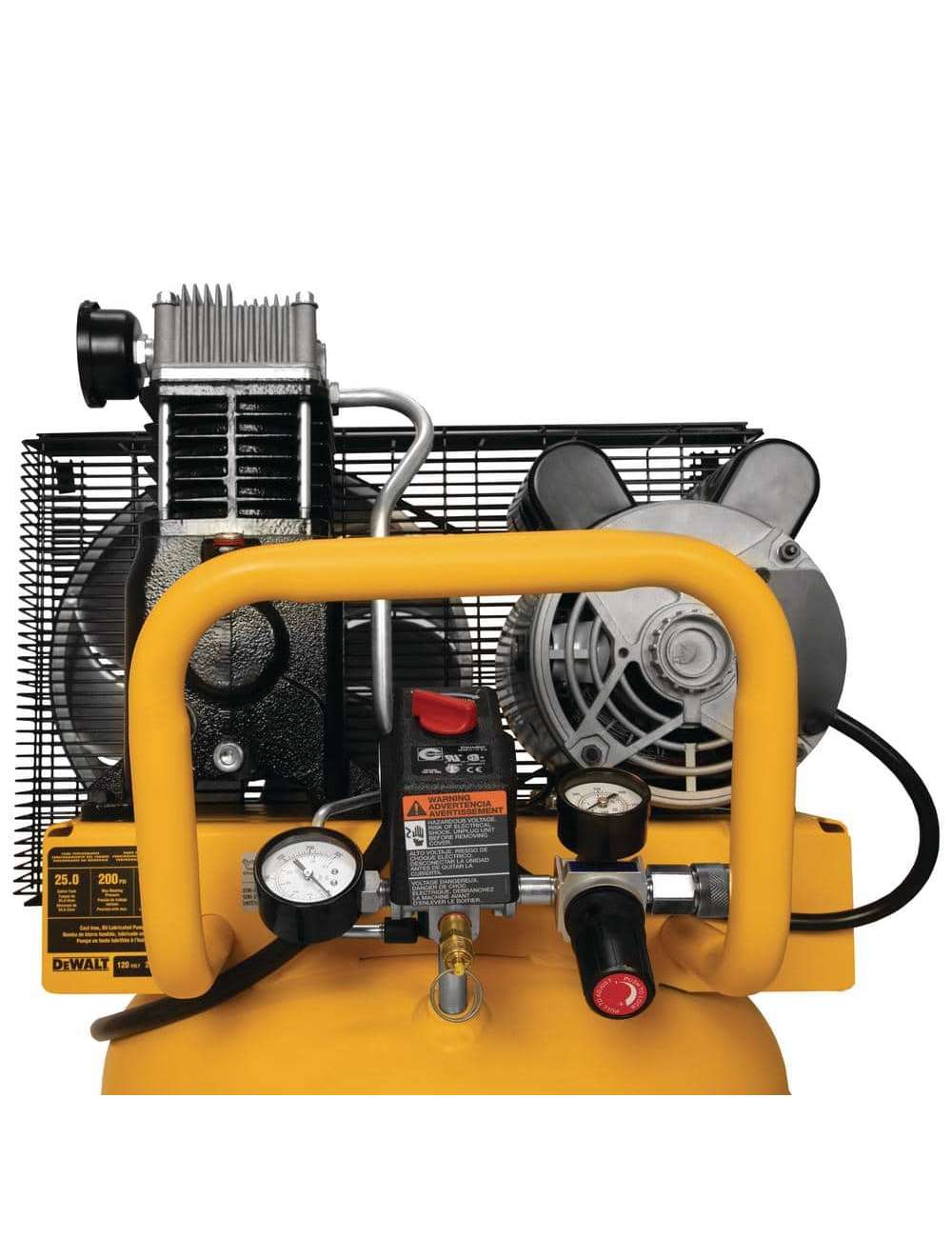 25 Gal. 200 PSI Oil Lubed Belt Drive Portable Vertical Electric Air Compressor