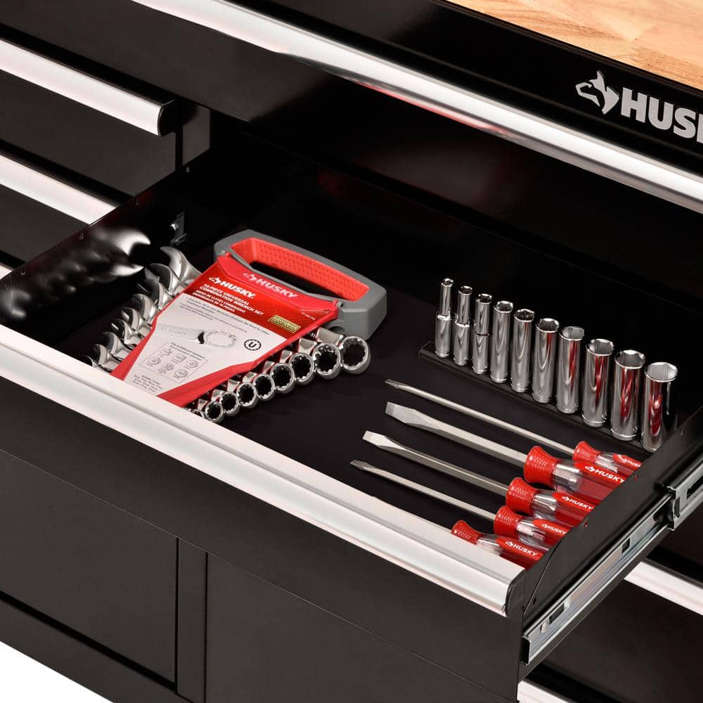 46 in. 9 Drawer Solid Front Mobile Workcenter