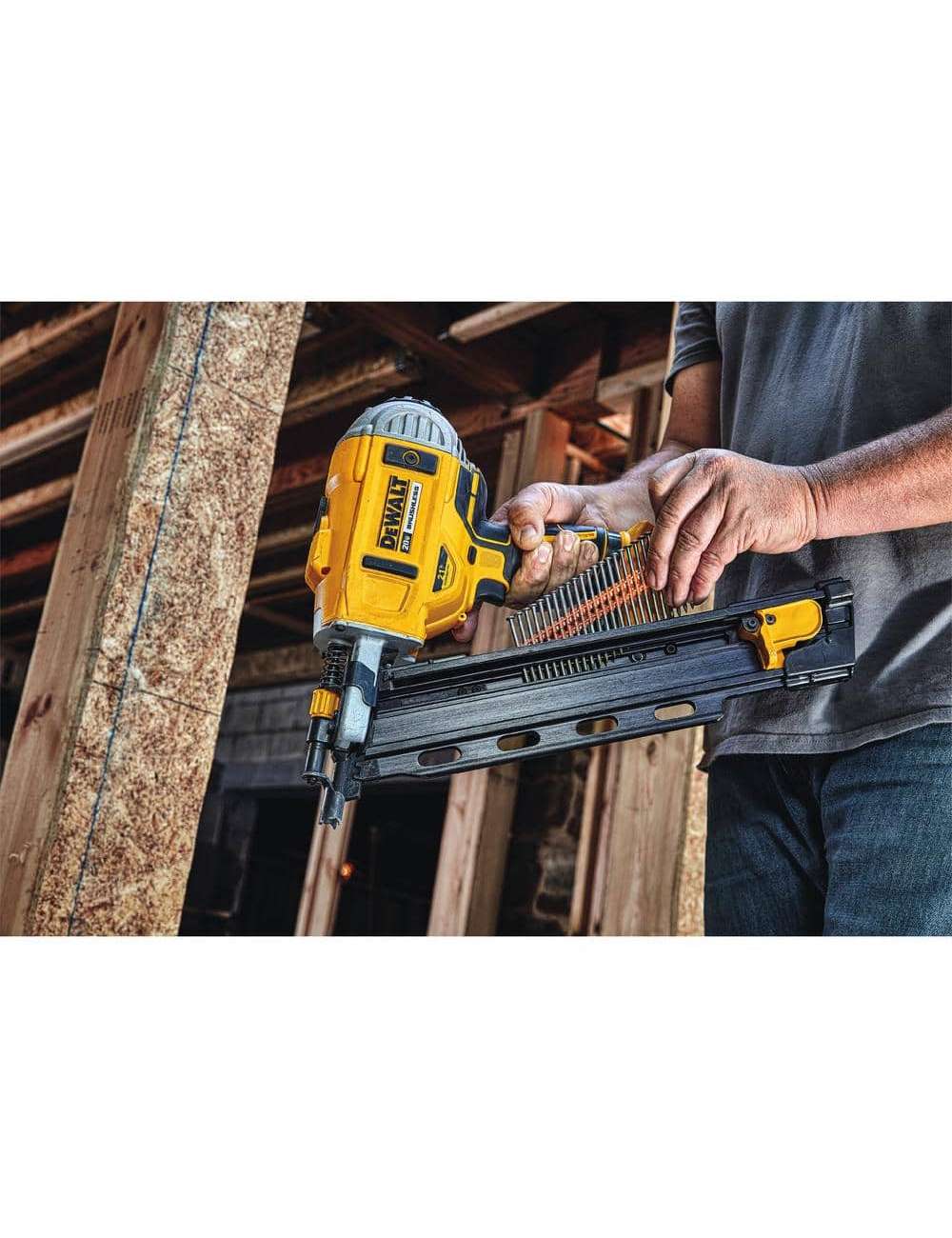 20-Volt MAX XR Lithium-Ion 21° Cordless Framing Nailer Kit and Brushless 7-1/4 in. Circular Saw (Tool Only)