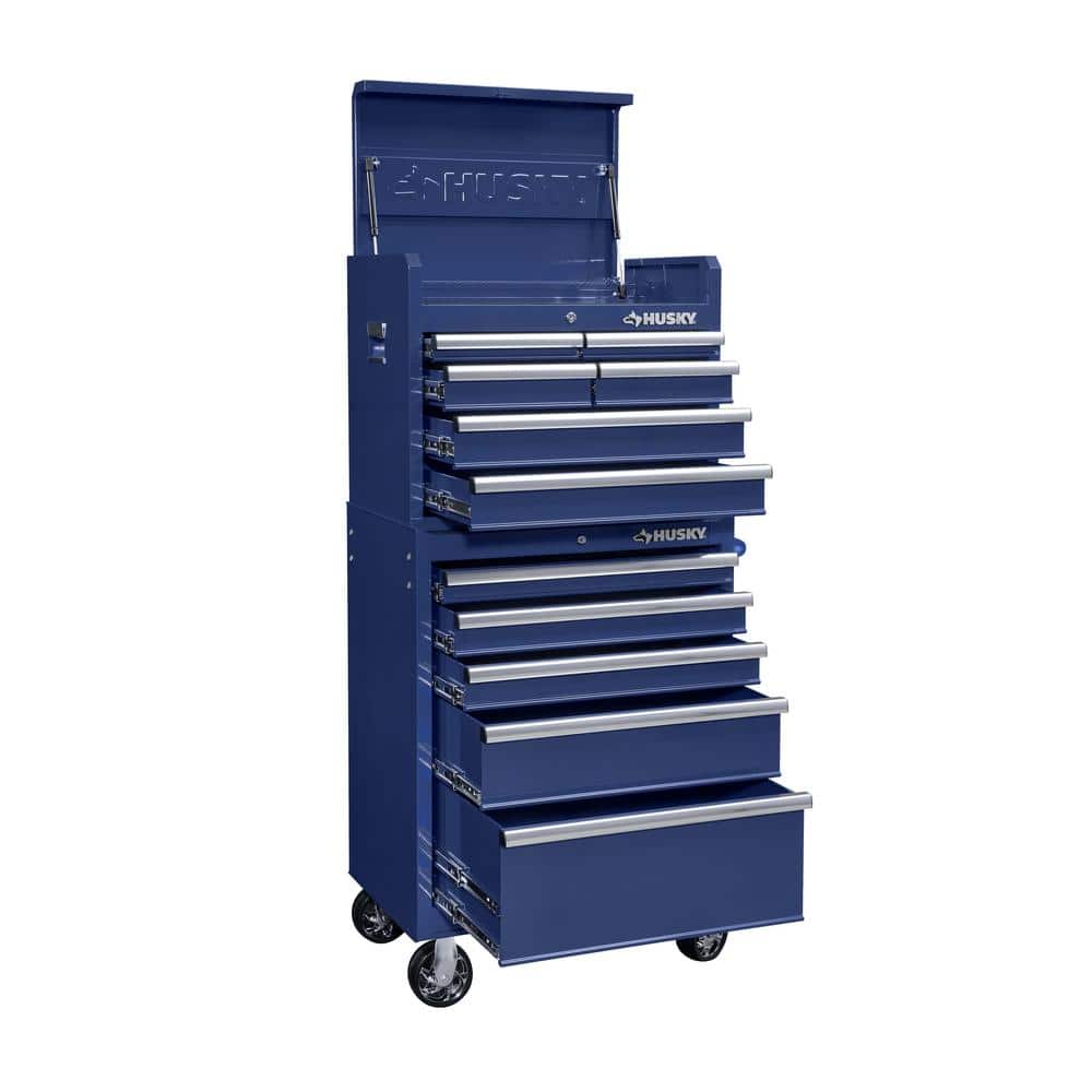 27 in. 11 Drawer Tool Chest and Cabinet Blue