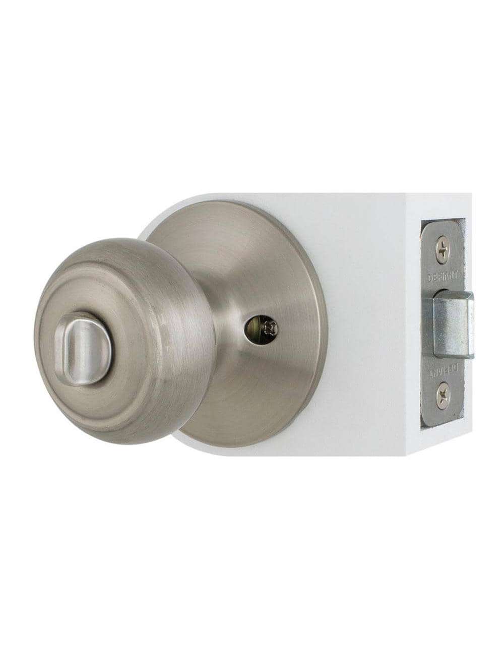 Hartford Satin Nickel Bed/Bath Door Knob Contractor Pack (6-Pack)