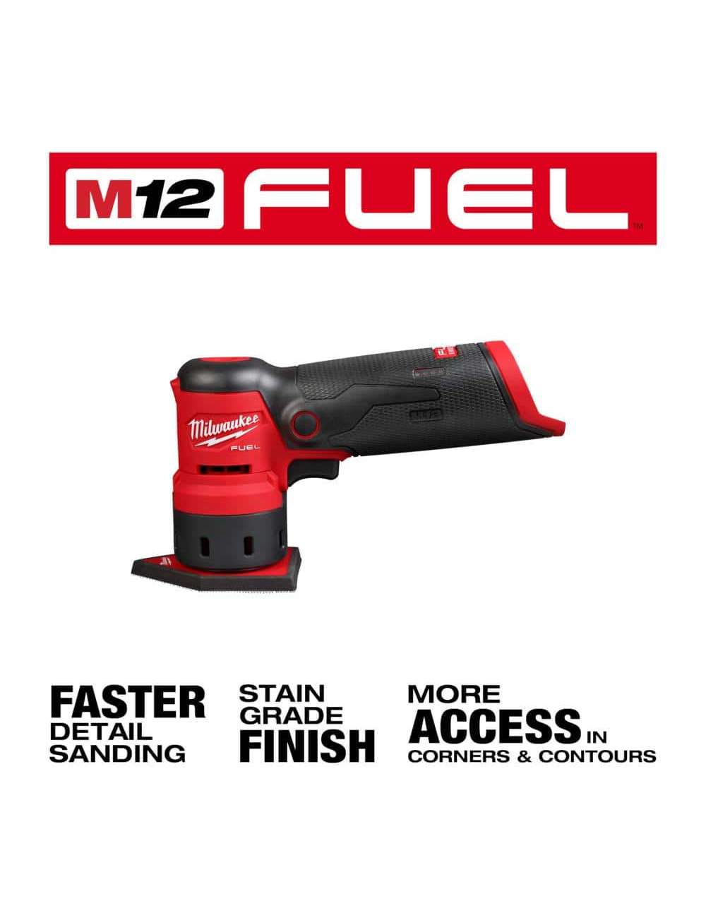 M12 FUEL 12-Volt Lithium-Ion Brushless Cordless Orbital Detail Sander (Tool-Only)