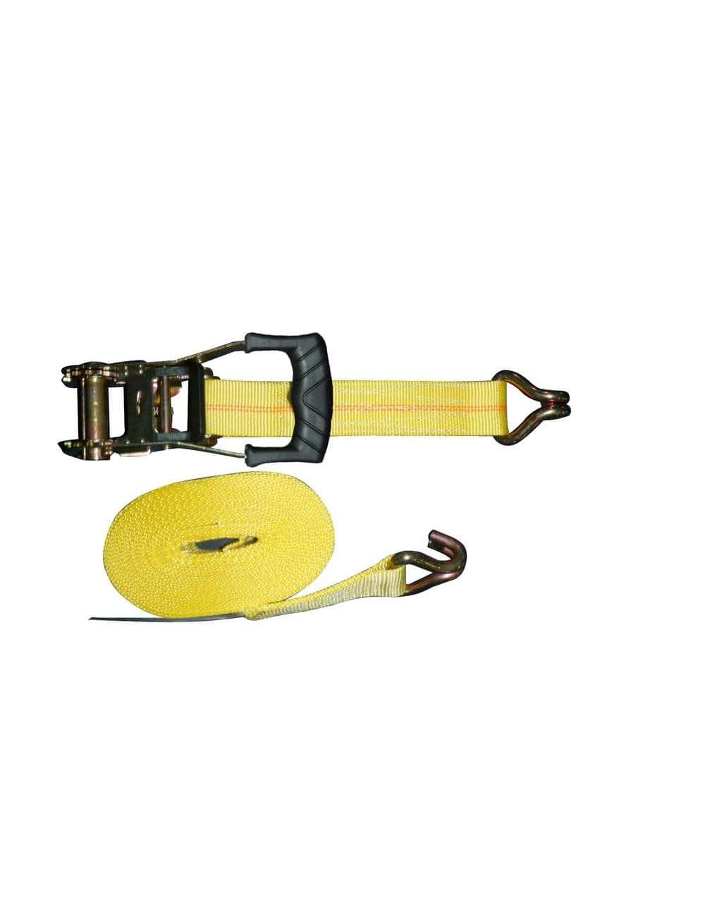 27 ft. x 2 in. Heavy-Duty Ratchet Tie-Down Strap with J Hook