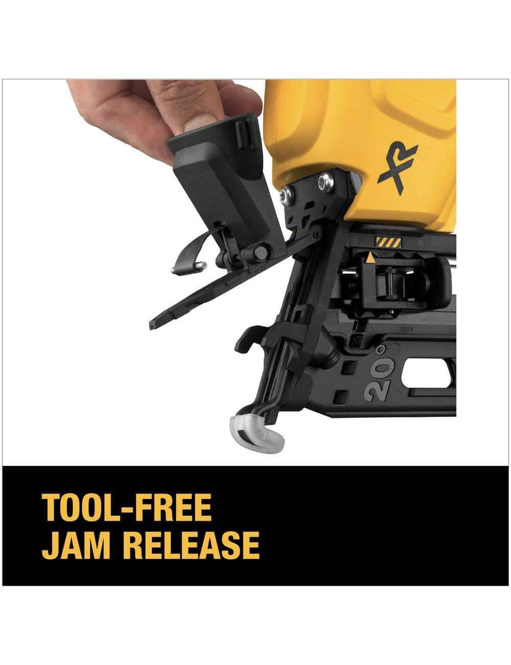 20V MAX XR Lithium-Ion Cordless 16-Gauge Angled Finish Nailer (Tool Only)