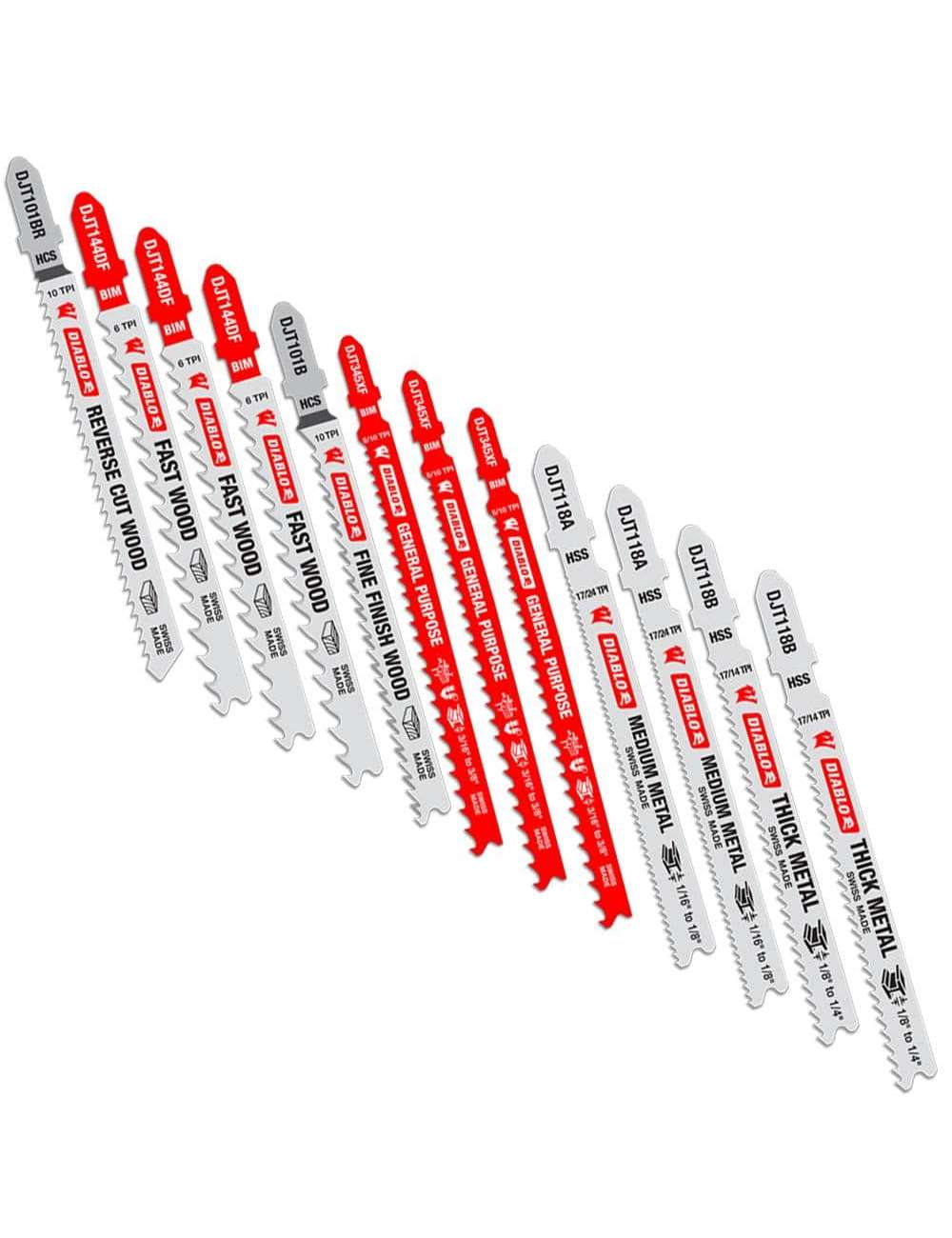 T-Shank Jig Saw Blade Set (12-Piece)