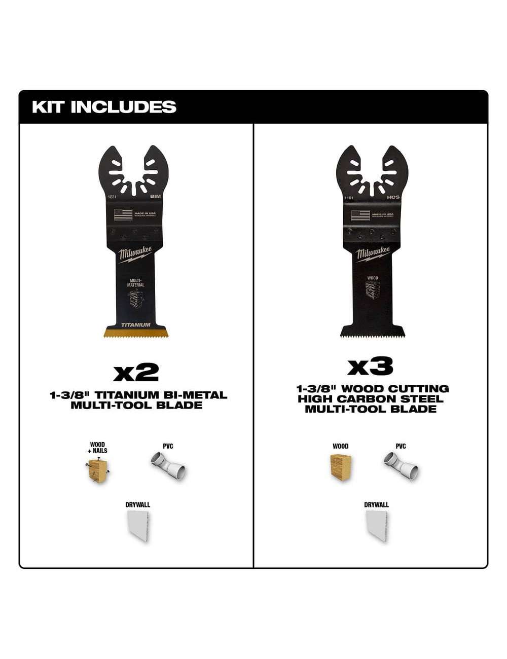 1-3/8 in. Multi-Tool Oscillating Blade Set (5-Piece)