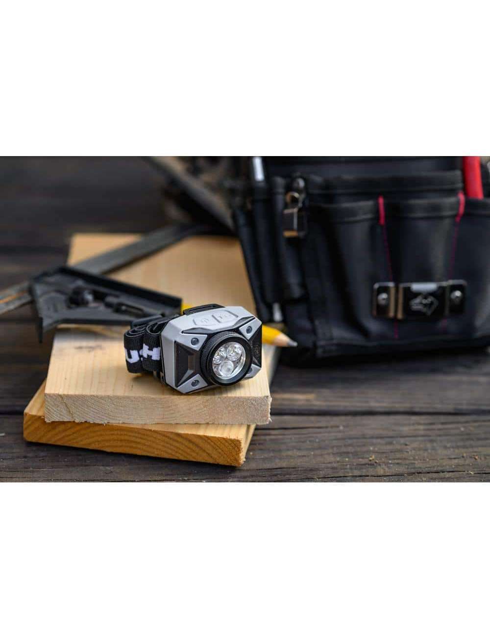 500-Lumens Dual Beam LED Headlamp 5 modes Impact and Water Resistant with Batteries