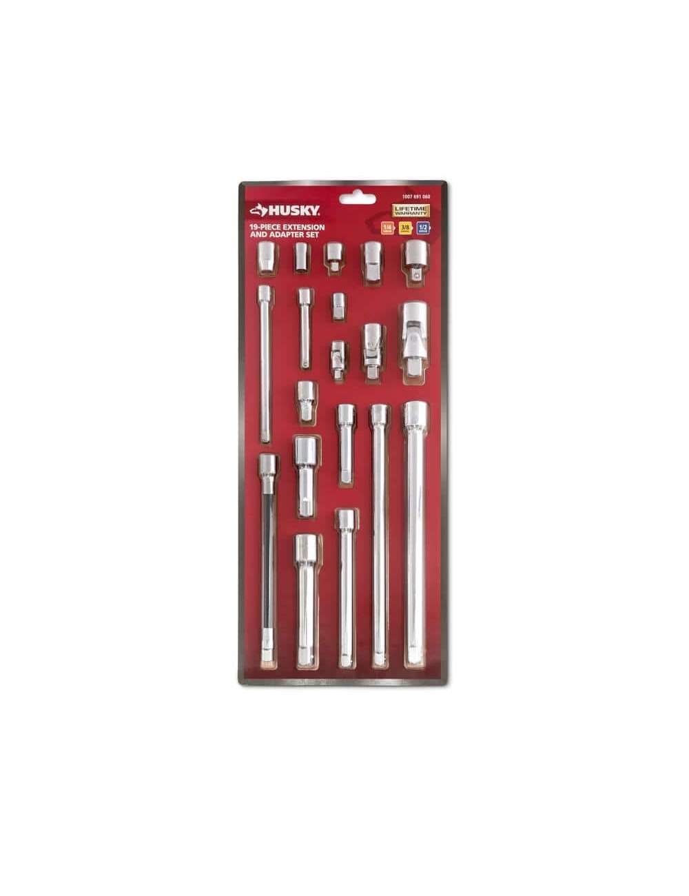 1/4 in., 3/8 in., 1/2 in. Drive Accessory Set (19-Piece)