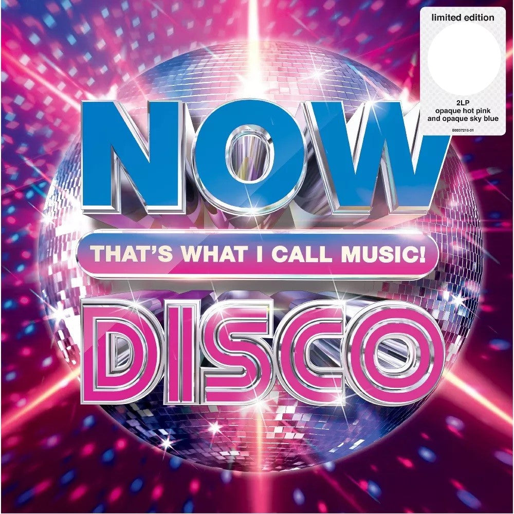 NOW Thats What I Call Music! Disco Exclusive Limited Edition Opaque Hot Pink Sky Blue Color Vinyl 2x LP Record