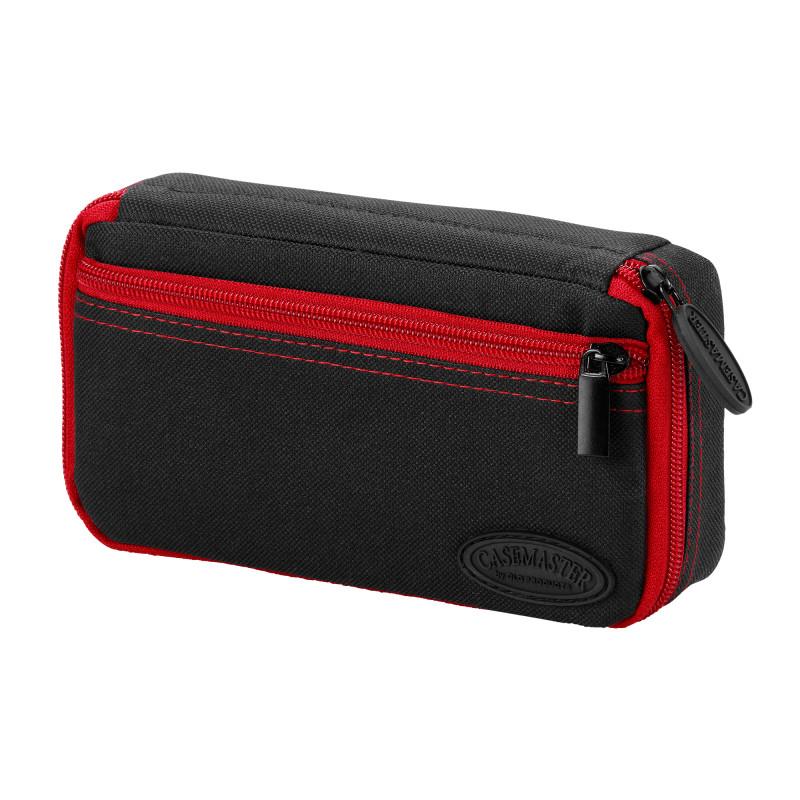 Casemaster Plazma Dart Case Black with Ruby Zipper