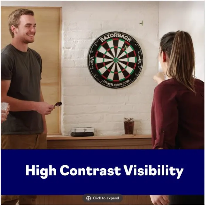 Viper Razorback Sisal Dartboard WDF Accredited