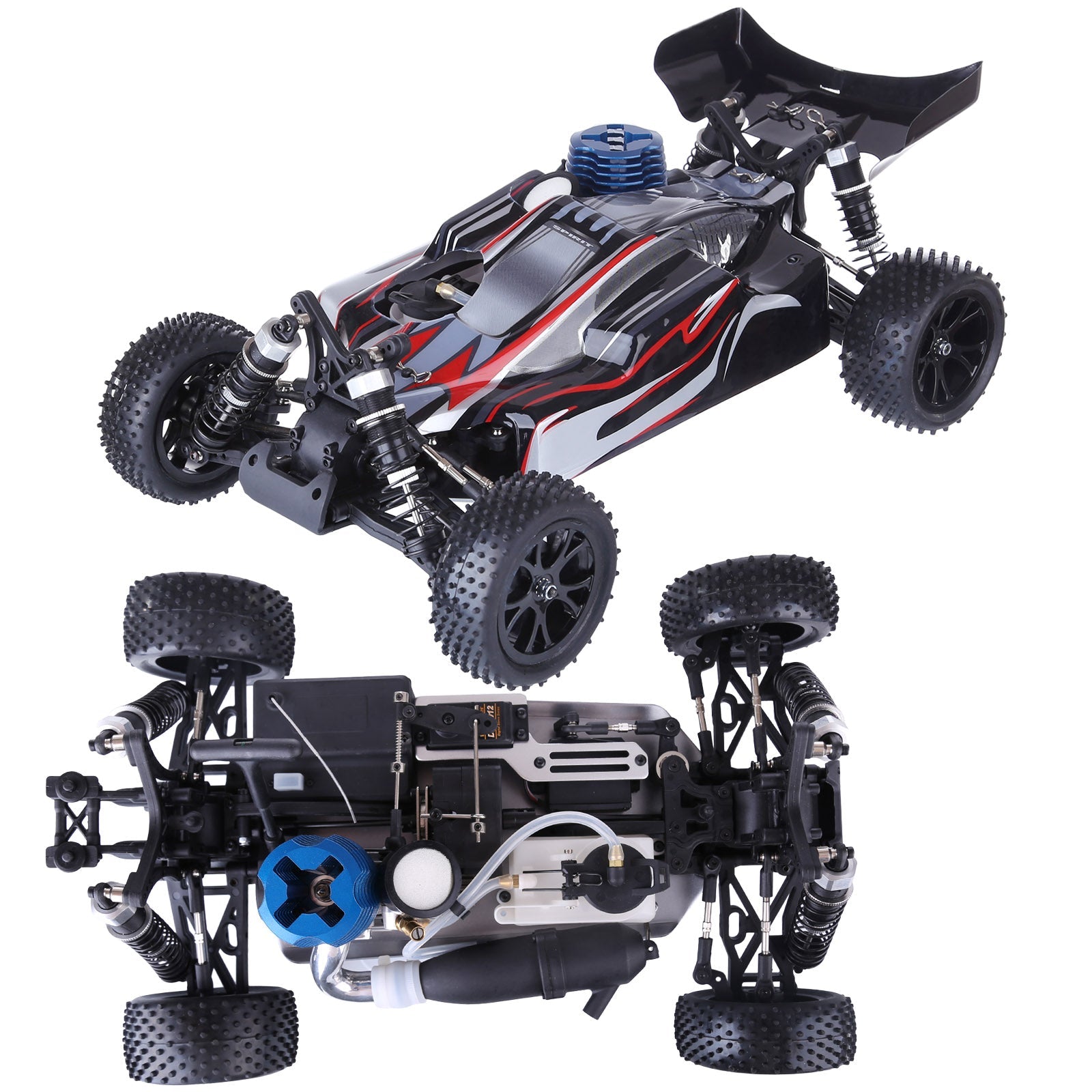 VRX RH1006 RC Car 1/10 2.4G 4WD 75km/h High Speed Force 18 Nitro Methanol Engine RTR Truck
