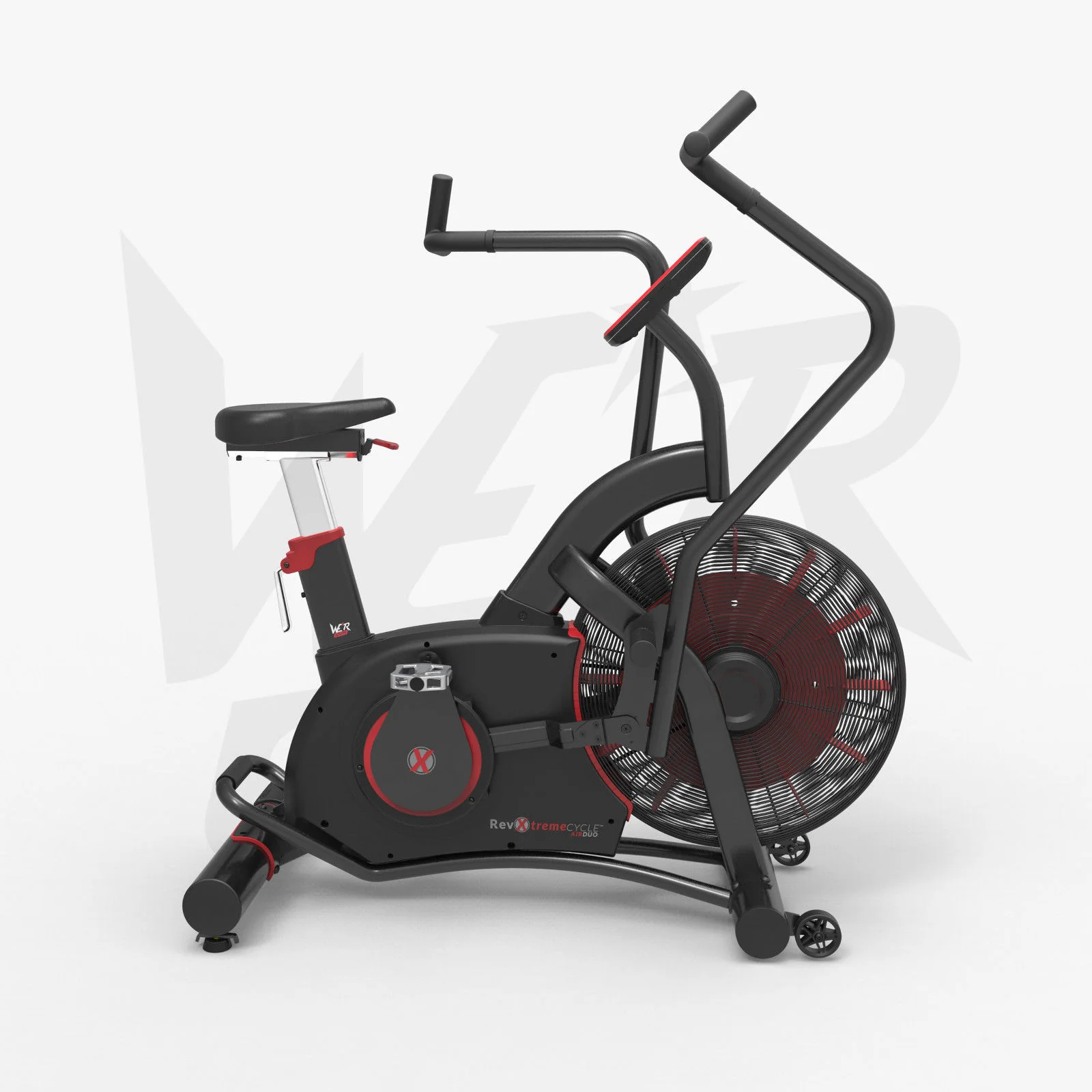 AirDuo Air Assault Exercise Bike | Heavy Duty Commercial Grade Air Bike