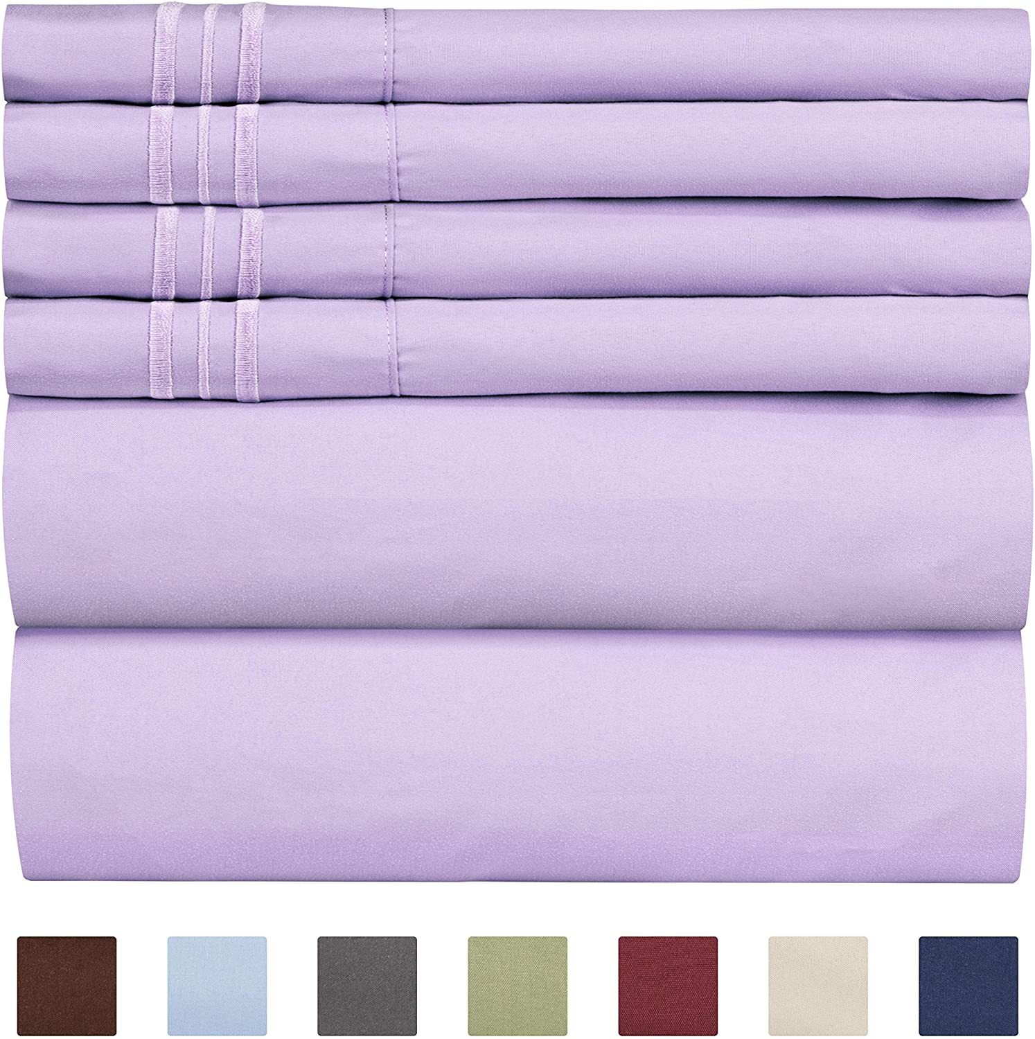 4/6 Piece Bed Sheets Set- Extra Soft - Deep Pockets - Easy Fit - Breathable /Cooling - Wrinkle Free