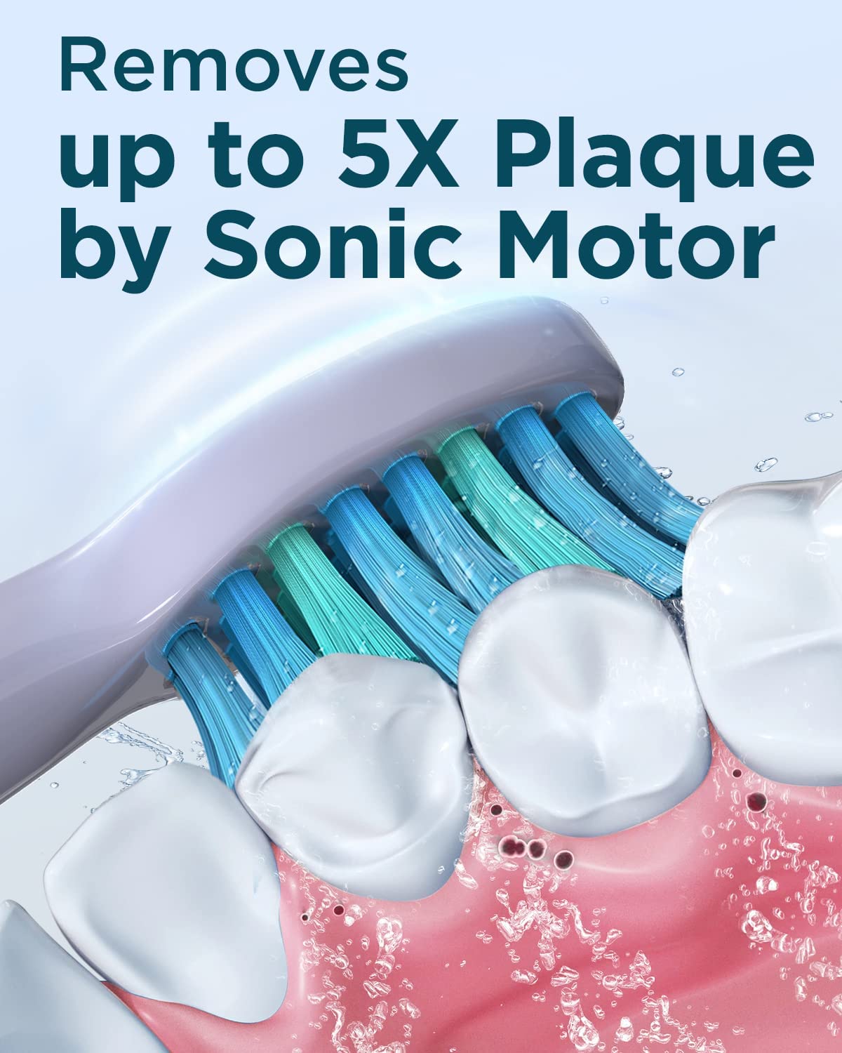 Sonic Electric Toothbrush for Adults - Rechargeable Electric Toothbrushes with 8 Brush Heads, & Travel Case,Teeth Whitening , Power Electric Toothbrush with Holder, Once Charge for 120 Days - H8 Pink