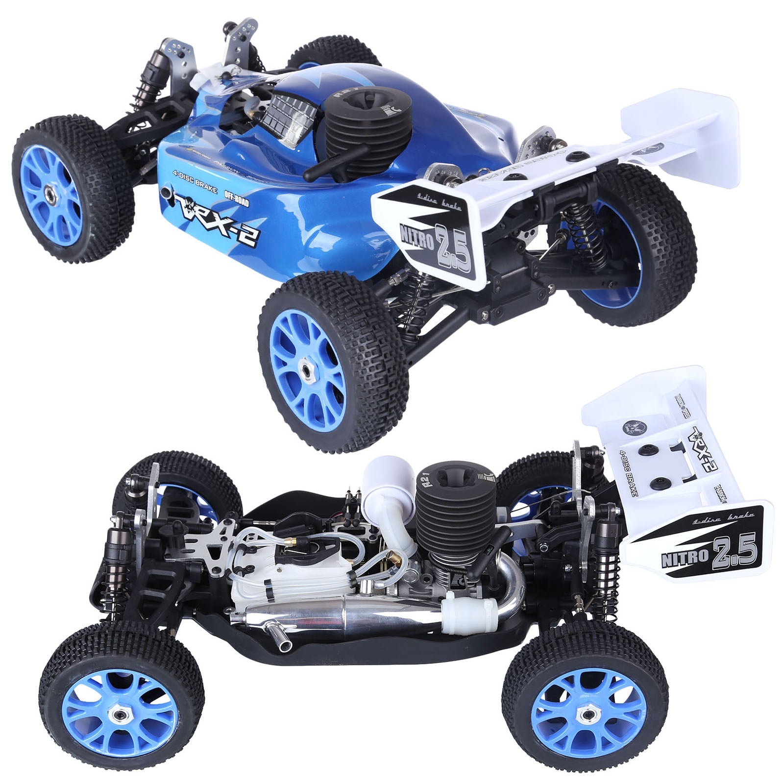 VRX RH802 1/8 Scale 4WD Nitro Powered RC Car Off-road Buggy Vehicle High Speed 2.4G Nitro RC Car