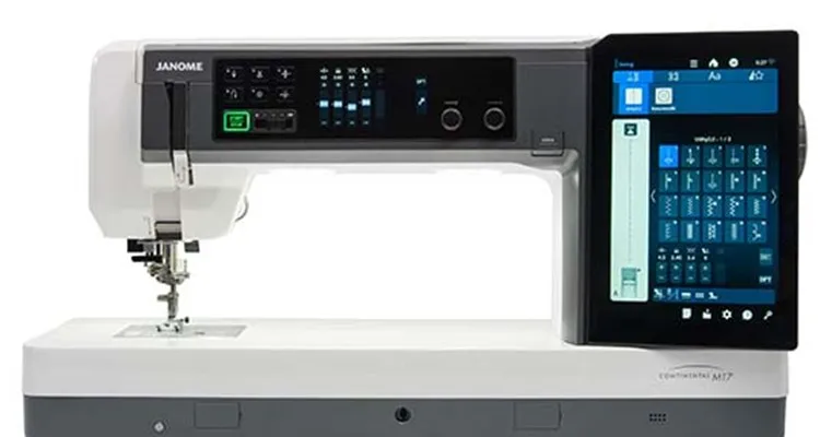 The Continental M17 Memory Craft Computerized Quilting and Sewing Machine