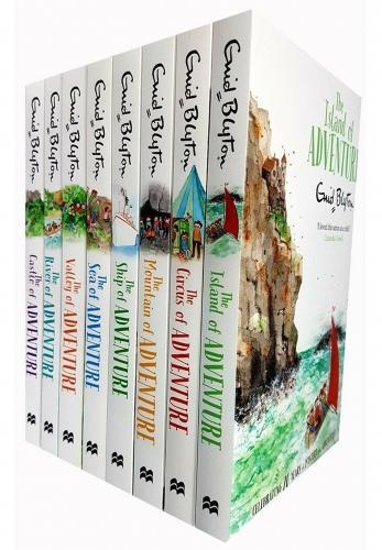 Enid Blyton Adventure Series 8 Books Collection (Mountain, Sea, River, Circus, Valley, Ship, Castle, Island) - Ages 9-14 - Paperback