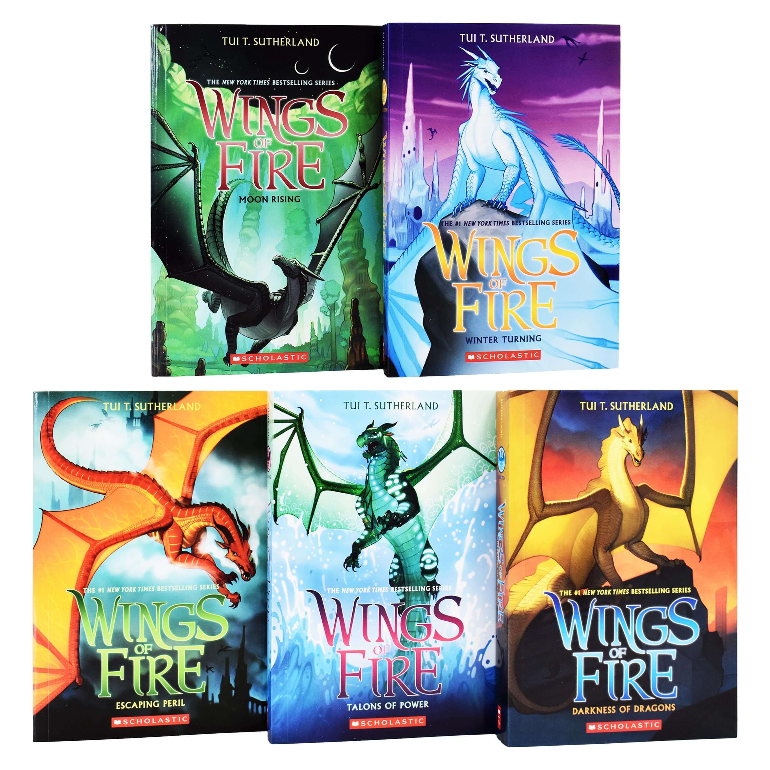 Wings of Fire Series 1-10 Books Collection Set By Tui T. Sutherland - Ages 9-14 - Paperback