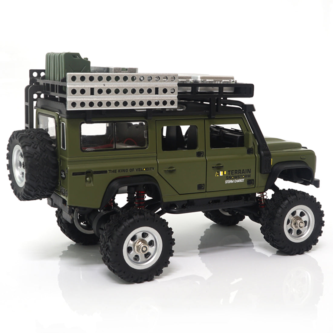 1/28 RC Climbing Car 2.4G 4WD RC Electric Car Mini Alloy Off-road Climbing Car with LED Car Lamp