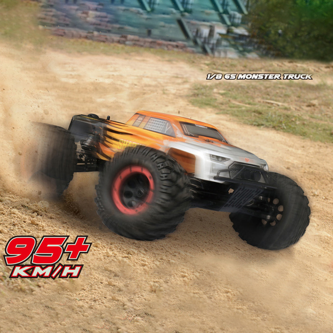 FS Racing 1/8 6s Monster Truck 4WD 2.4G RC Car High Speed Brushless  with Body ESC Motor