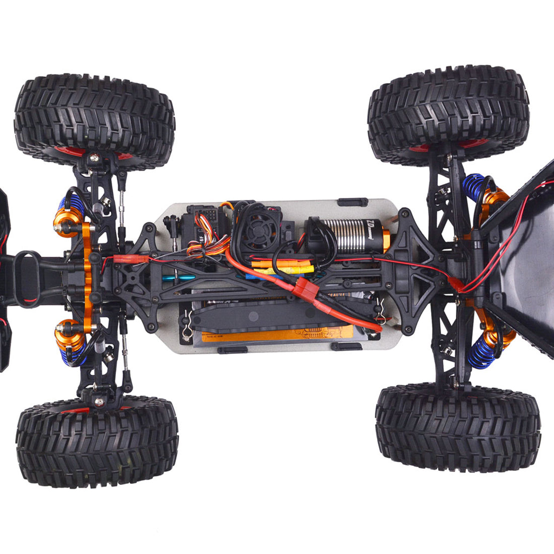 ZD Racing ROCKET DBX-10 1/10 4WD 80KM/H 2.4G RC Car Brushless Motor High-speed Remote Control Desert Off-road Vehicle with Spare Tire - RTR