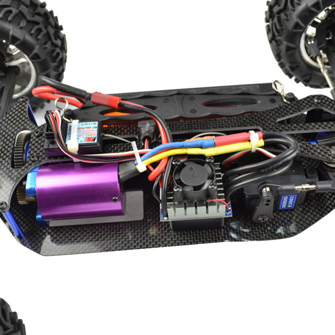 VRX RH1013PR 1/10 Scale 4WD Electric Brushless Monster Turck 2.4G High Speed RC Car with 60A ESC and 3650 Motor - RTR Version