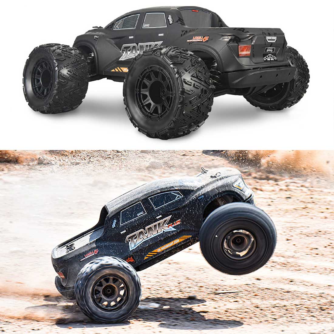 FS Racing TANK 1/8 RC Car 4WD 110KM/H 2.4G RC Electric Racing Off-road Monster Truck Model (RTR Version)