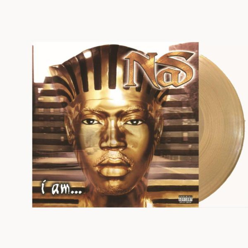 NAS - I Am Exclusive Clear Gold Colored Vinyl 2x LP Record
