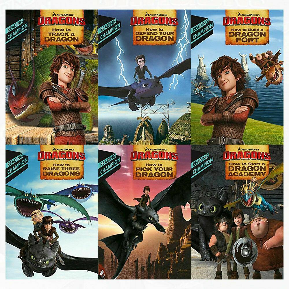 How To Train Your Dragon Early Reader 6 Books Children Set - Ages 5-7 - Paperback By Erica David