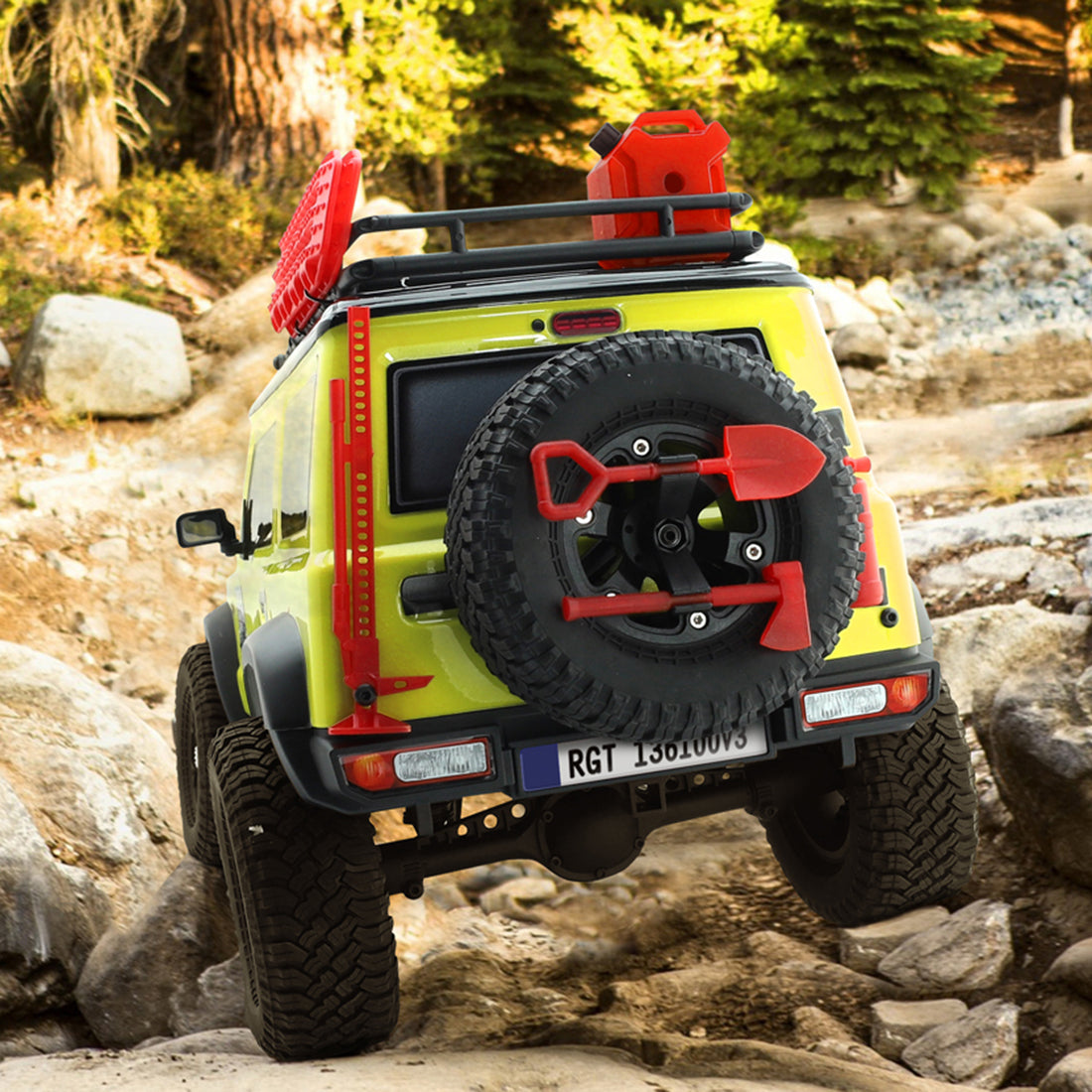 RGT 136100V3 Rock Cruiser 1/10 2.4G 4WD RC Car Crawler Vehicle Model with LED Headlight - RTR