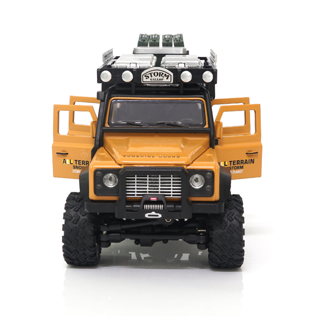 1/28 RC Climbing Car 2.4G 4WD RC Electric Car Mini Alloy Off-road Climbing Car with LED Car Lamp