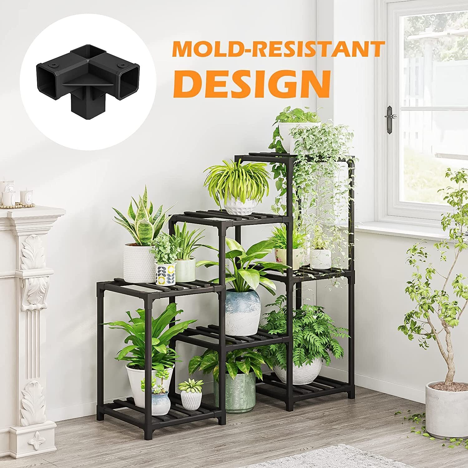 Plant stand indoor plant stand wooden outdoor multi-layer plant stand