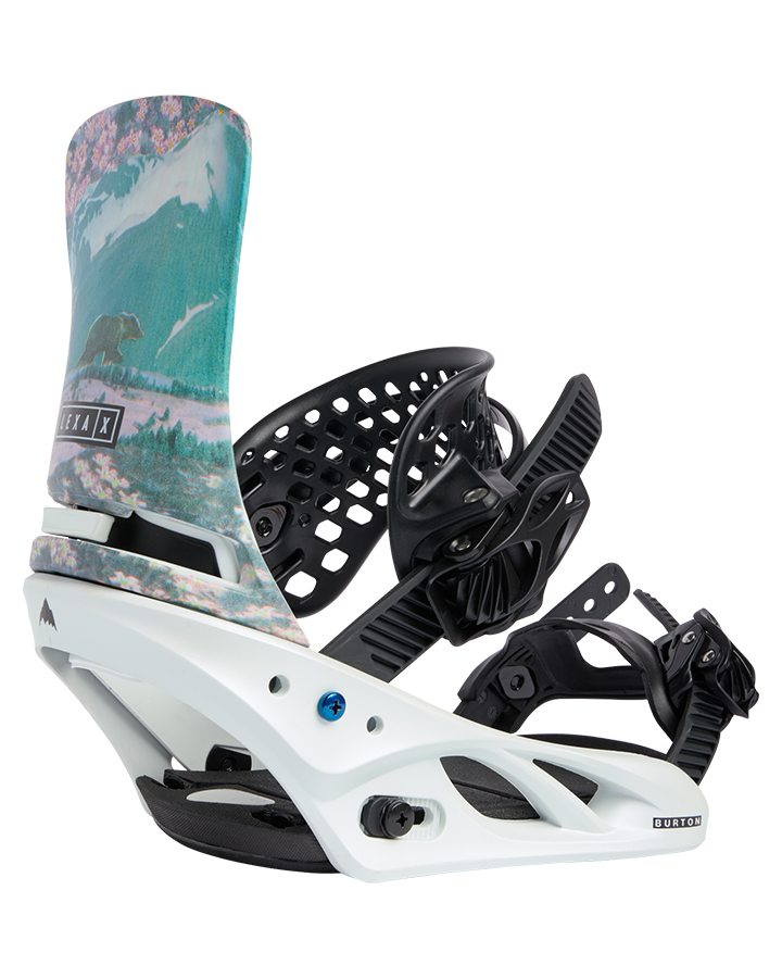 Burton Womens Lexa X Re:Flex Snowboard Bindings - Light Blue/Collage - 2023