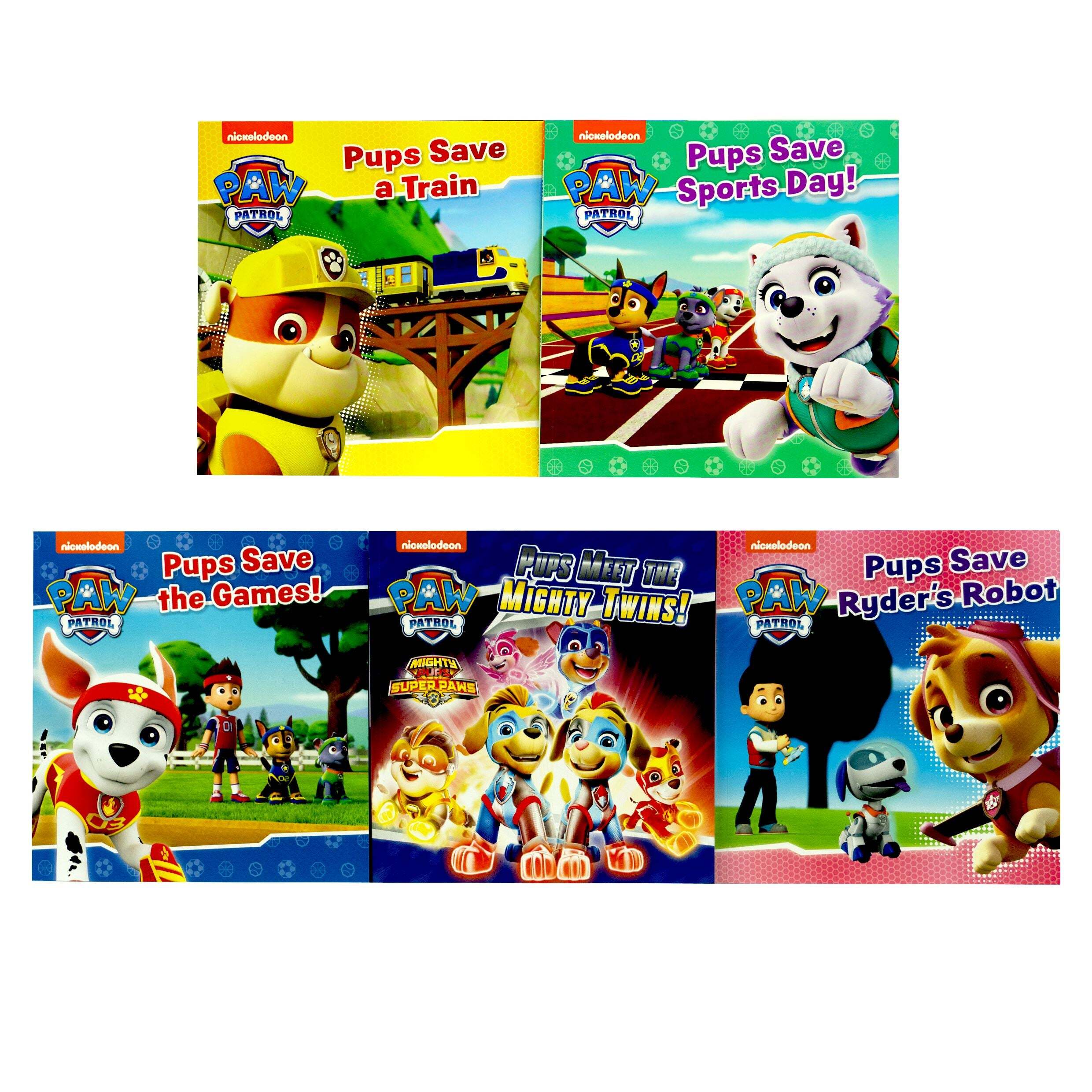 Nickelodeon PAW Patrol Pups Collection 5 Books Set - Ages 2-5 - Paperback