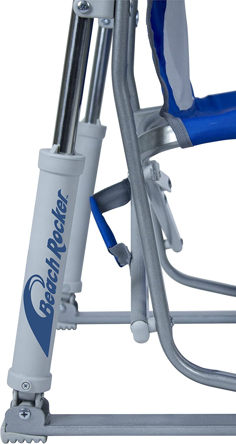 Outdoor Freestyle Rocker Portable Rocking Chair & Outdoor Camping Chair, ergonomic Nylon, Indigo Blue