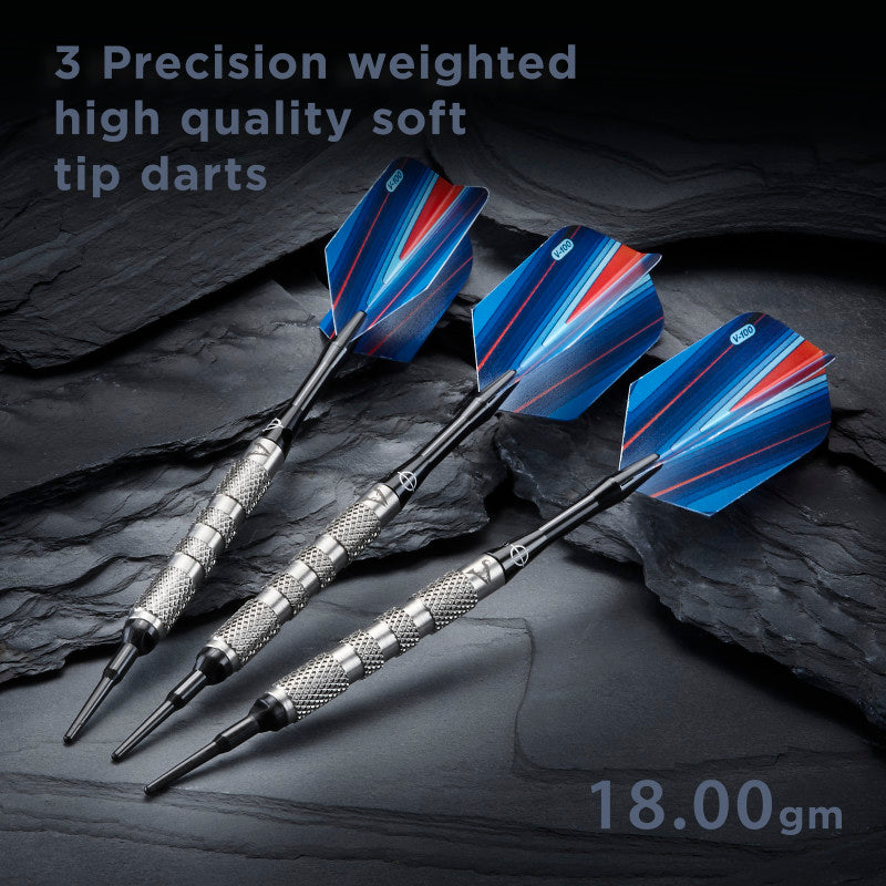 Viper Sidewinder Darts 80% Tungsten Soft Tip Darts Knurled Barrel 18 Grams