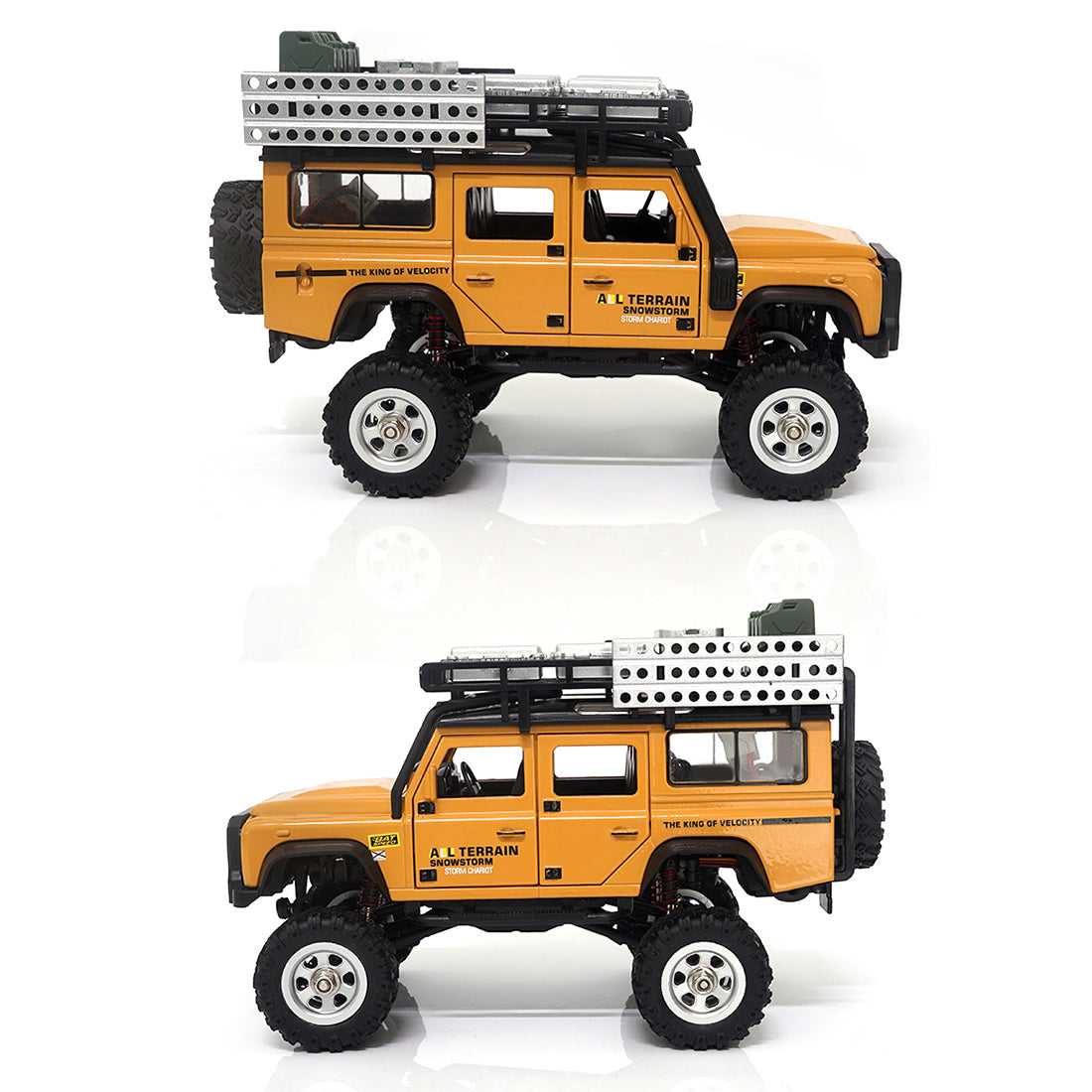 1/28 RC Climbing Car 2.4G 4WD RC Electric Car Mini Alloy Off-road Climbing Car with LED Car Lamp