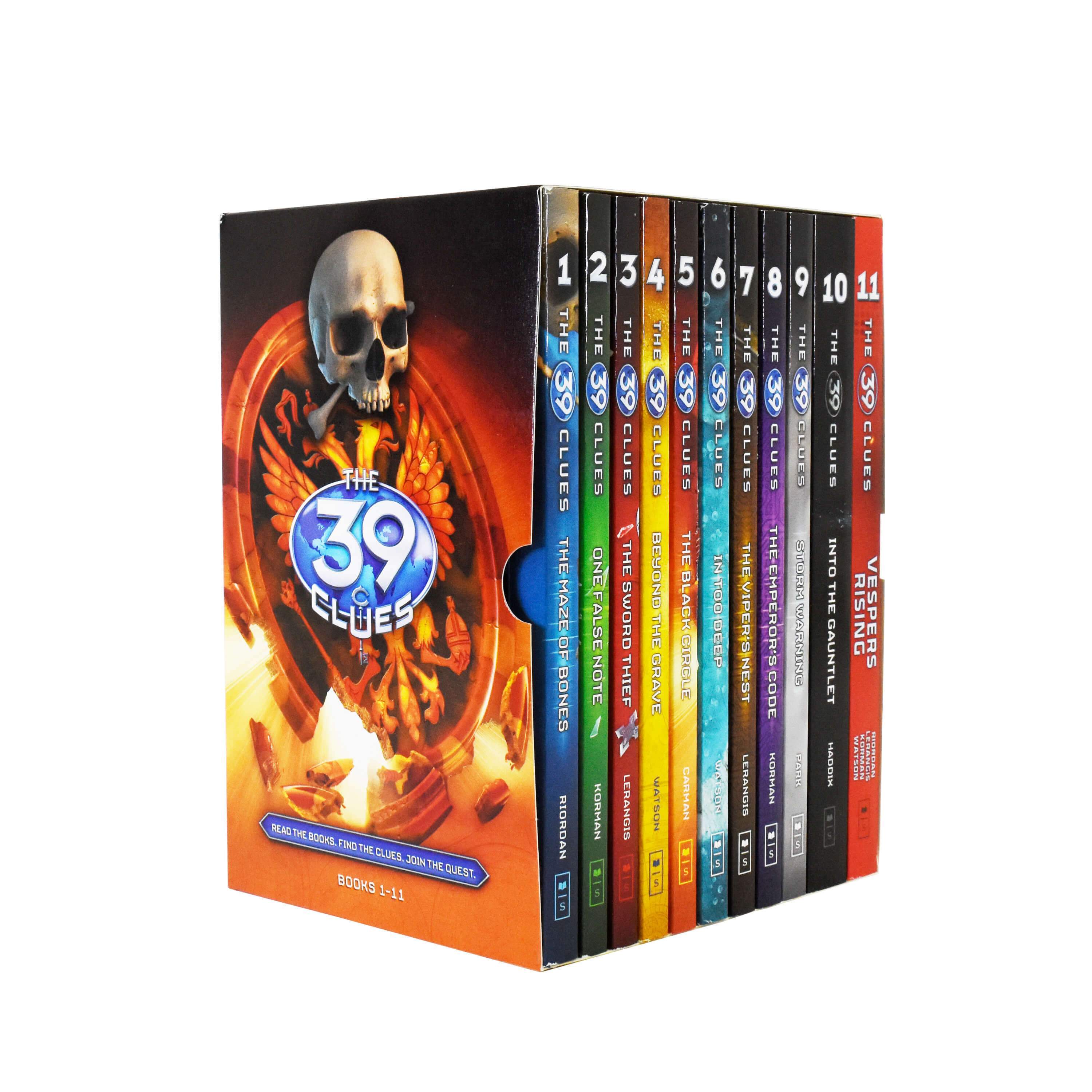 The 39 Clues Series 11 Book Collection Box Set By Rick Riordan - Ages 9-14 - Paperback